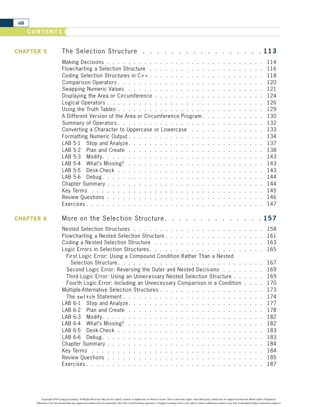 Preview page 10 of An Introduction to Programming with C++ 8th Edition By Diane Zak