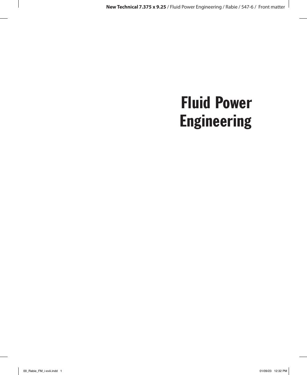 Preview page 2 of Fluid Power Engineering 2nd Edition By Galal Rabie