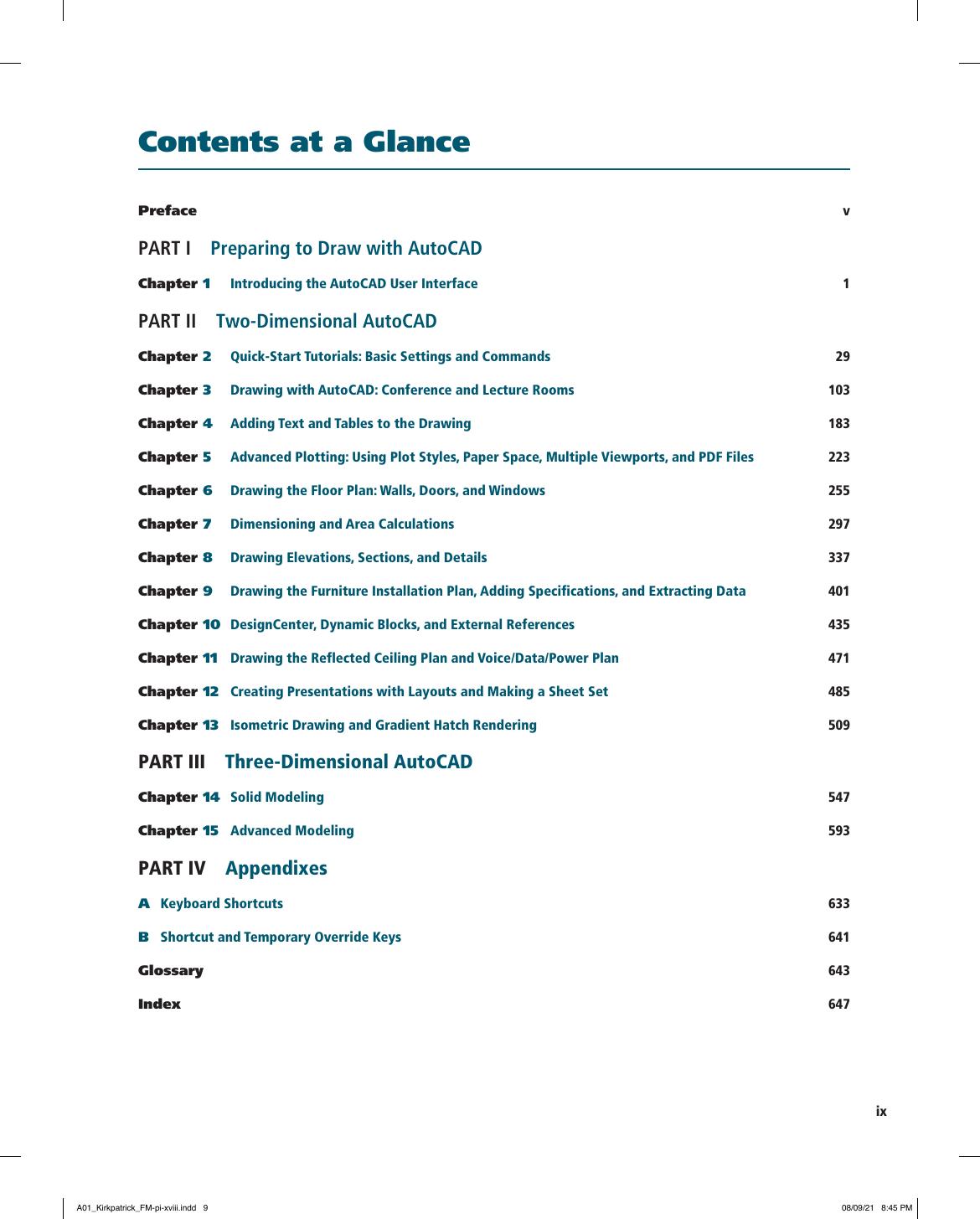 Preview page 10 of AutoCAD 2022 for Interior Design and Space Planning By Beverly Kirkpatrick, James Kirkpatrick