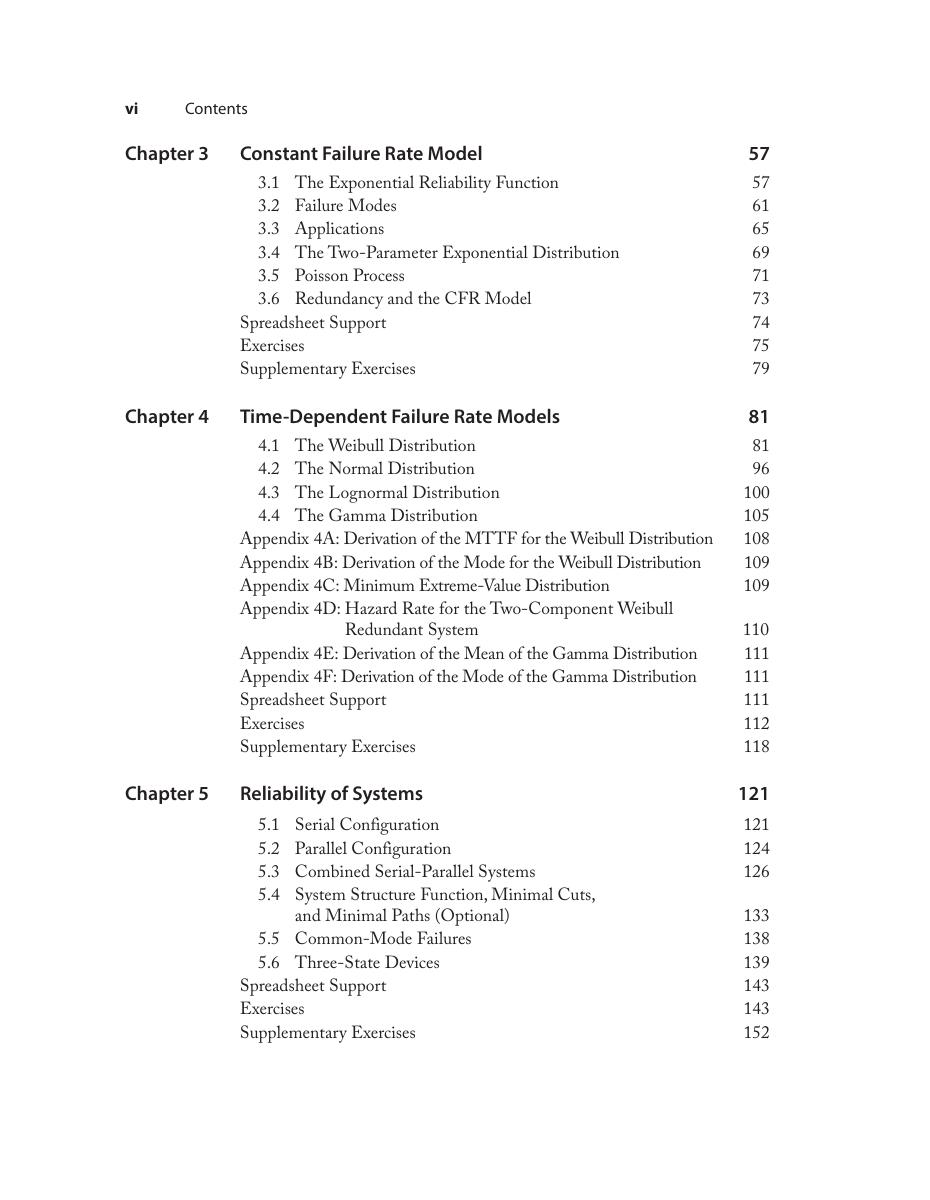Preview page 7 of An Introduction to Reliability and Maintainability Engineering 3rd Edition By Charles E. Ebeling ISBN: 9781478637349