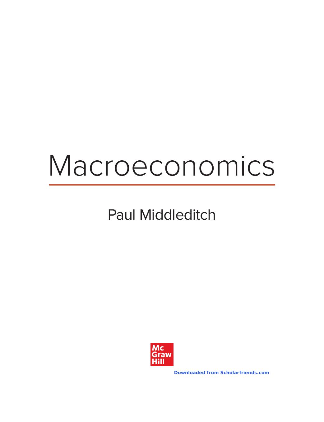 Preview page 3 of Macroeconomics 1st Edition By Paul Middleditch ISBN: 9781526850737