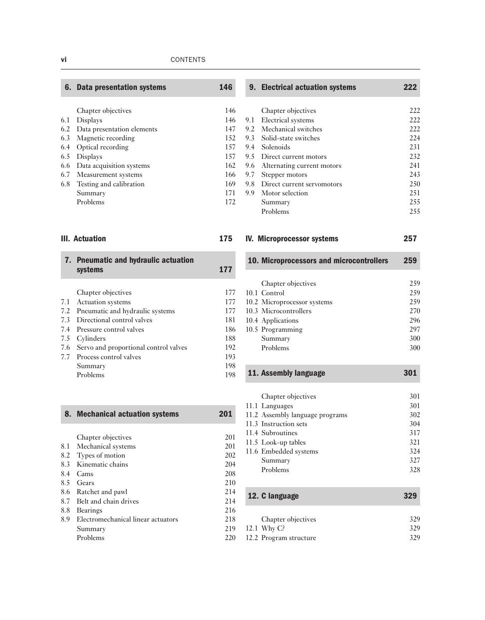 Preview page 7 of Mechatronics Electronic Control Systems in Mechanical and Electrical Engineering 7th Edition By William Bolton ISBN: 978