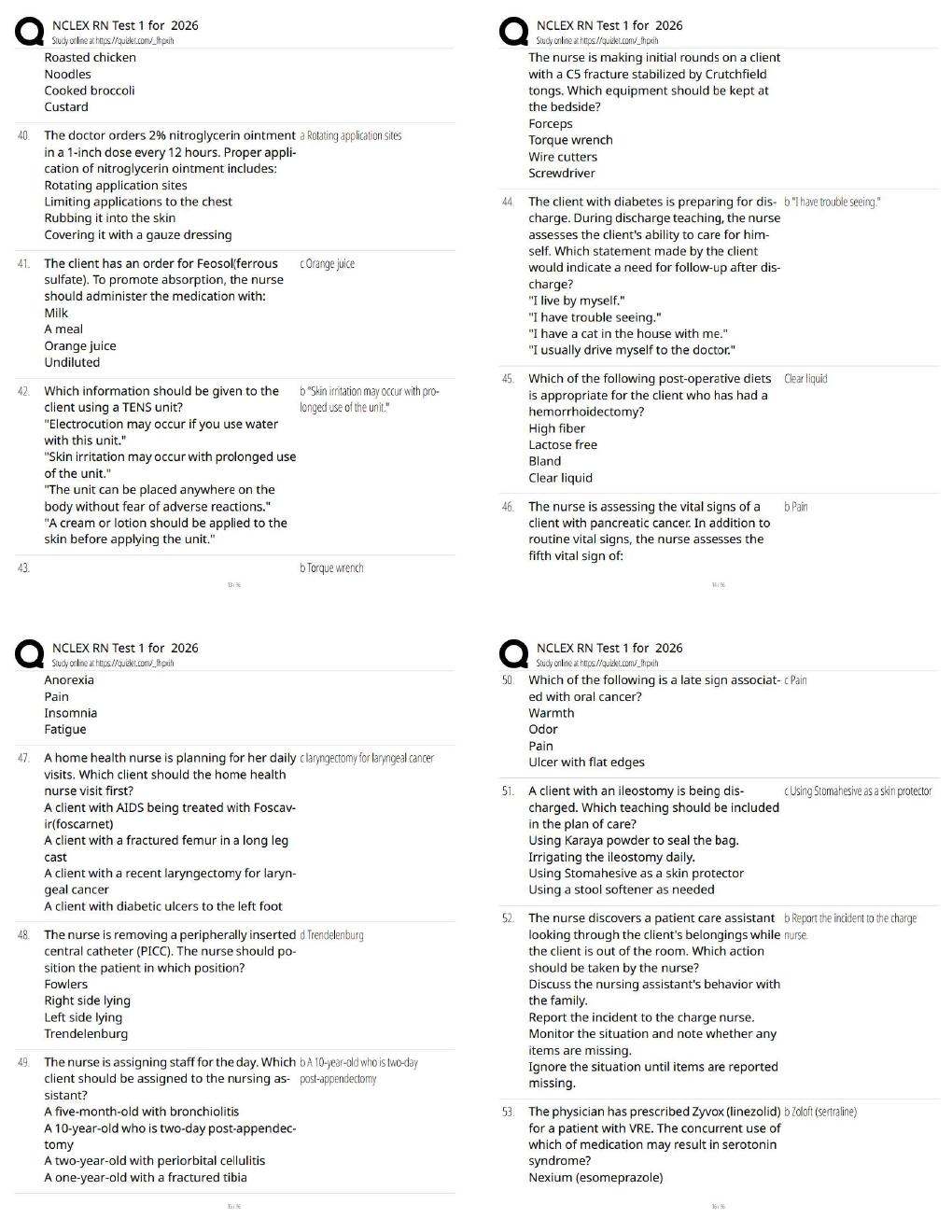 Preview page 4 of NCLEX RN Test 1 for 2026 / New Version / Exam Prep Resource