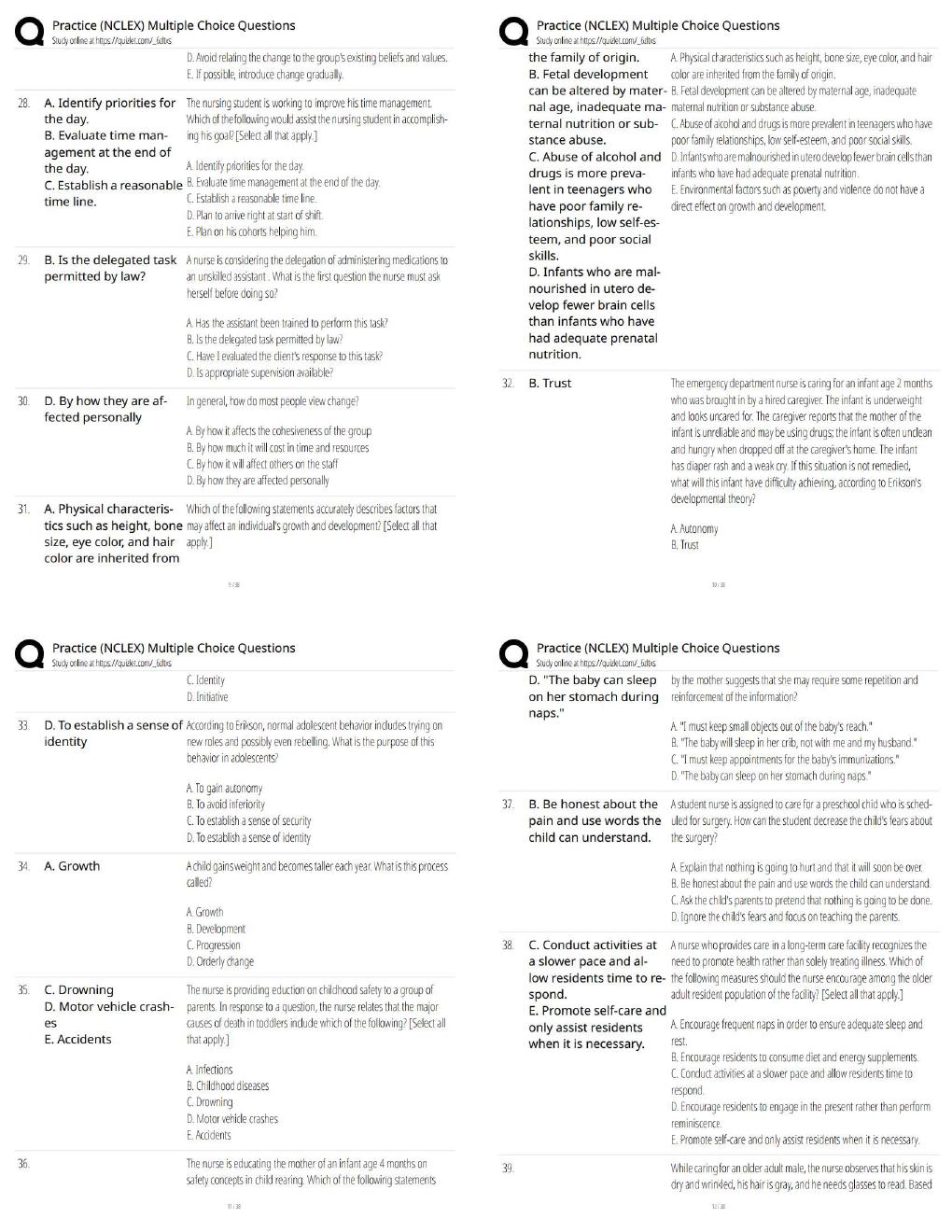 Preview page 3 of Practice (NCLEX) Multiple / New Version / Exam Prep Resource