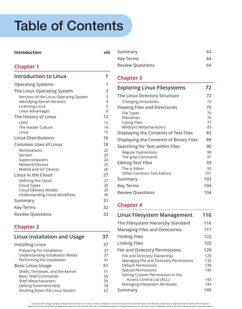 Preview page 6 of Comptia Linux+ and Lpic 1 Guide to Linux Certification 6th Edition By Jason Eckert