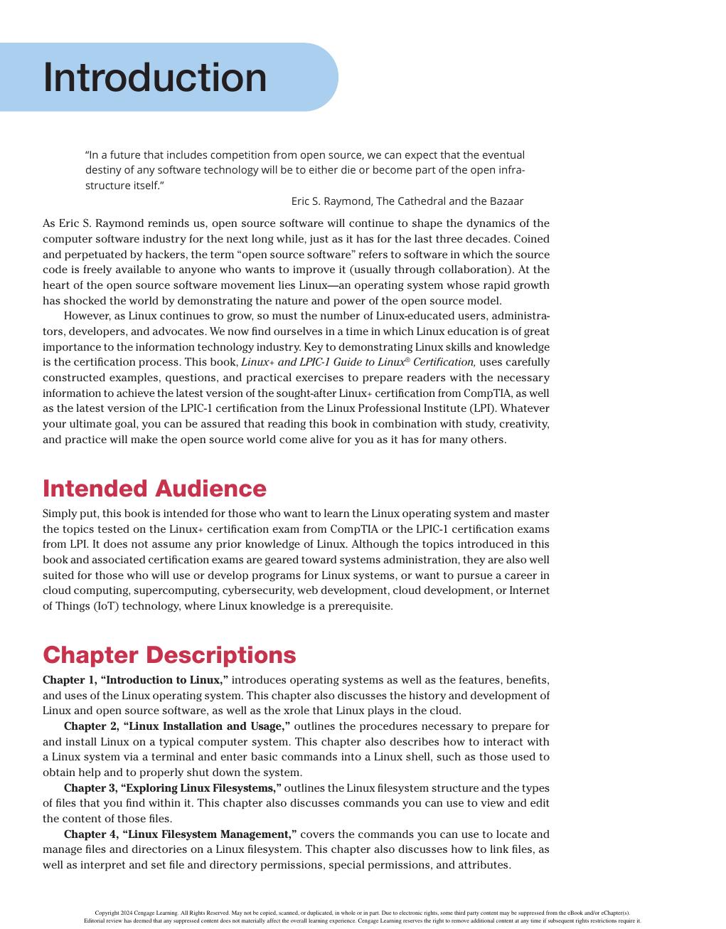 Preview page 10 of Comptia Linux+ and Lpic 1 Guide to Linux Certification 6th Edition By Jason Eckert