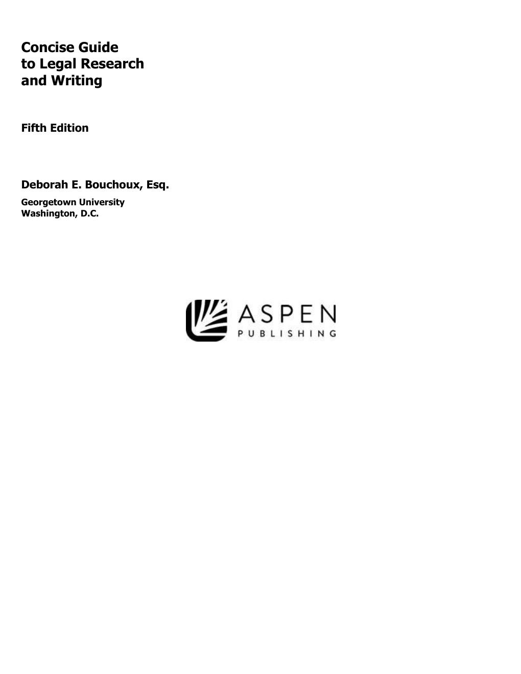 Preview page 3 of Concise Guide to Legal Research