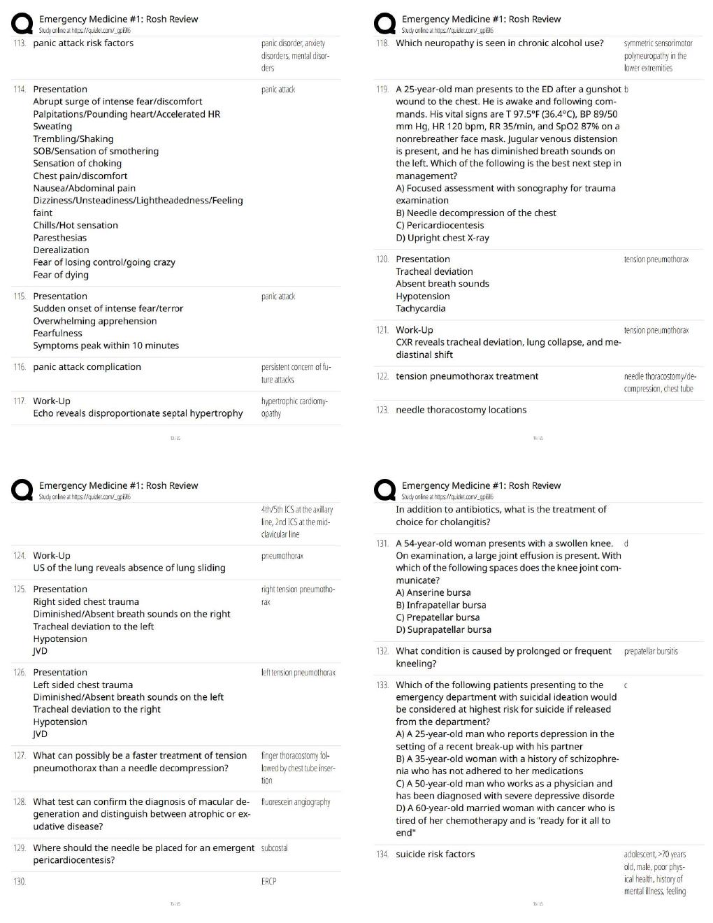 Preview page 4 of Emergency Medicine #1 / 2026 Update / Exam Prep Resource