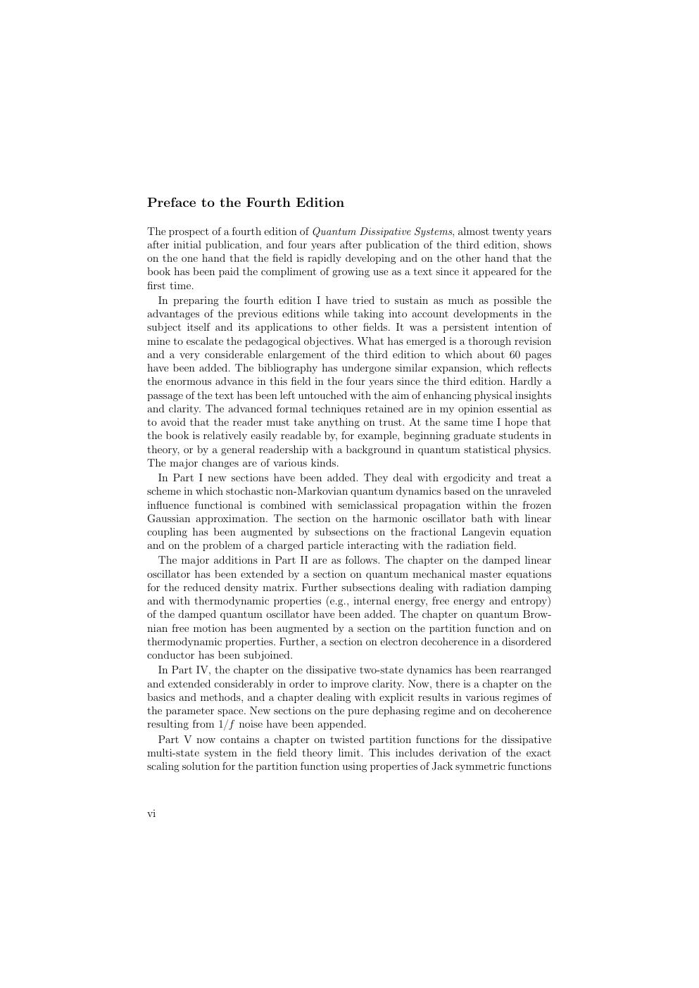 Preview page 6 of Quantum Dissipative Systems 5th Edition By Ulrich Weiss ISBN: 9789811243134