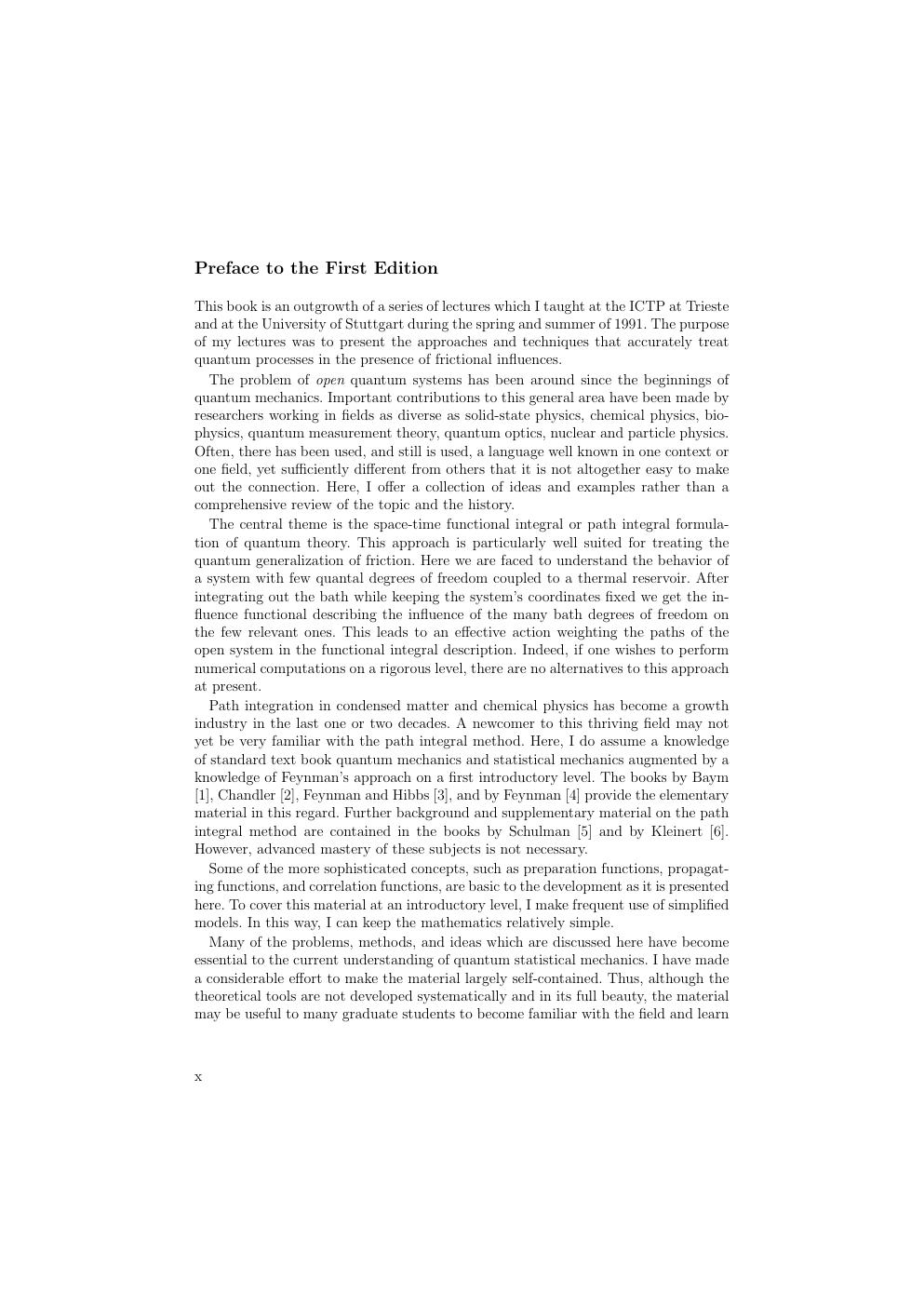Preview page 10 of Quantum Dissipative Systems 5th Edition By Ulrich Weiss ISBN: 9789811243134