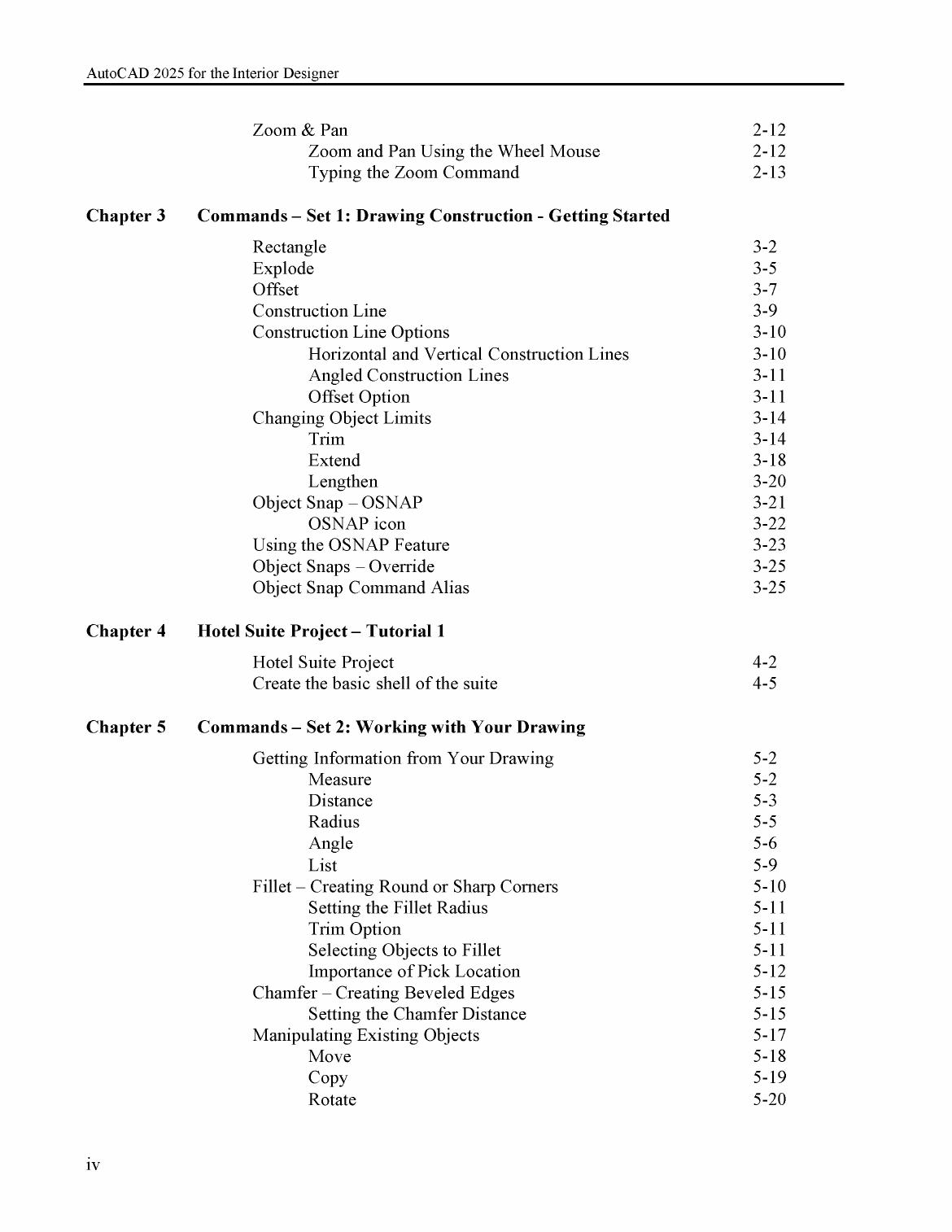 Preview page 7 of AutoCAD 2025 for the Interior Designer By Dean Muccio