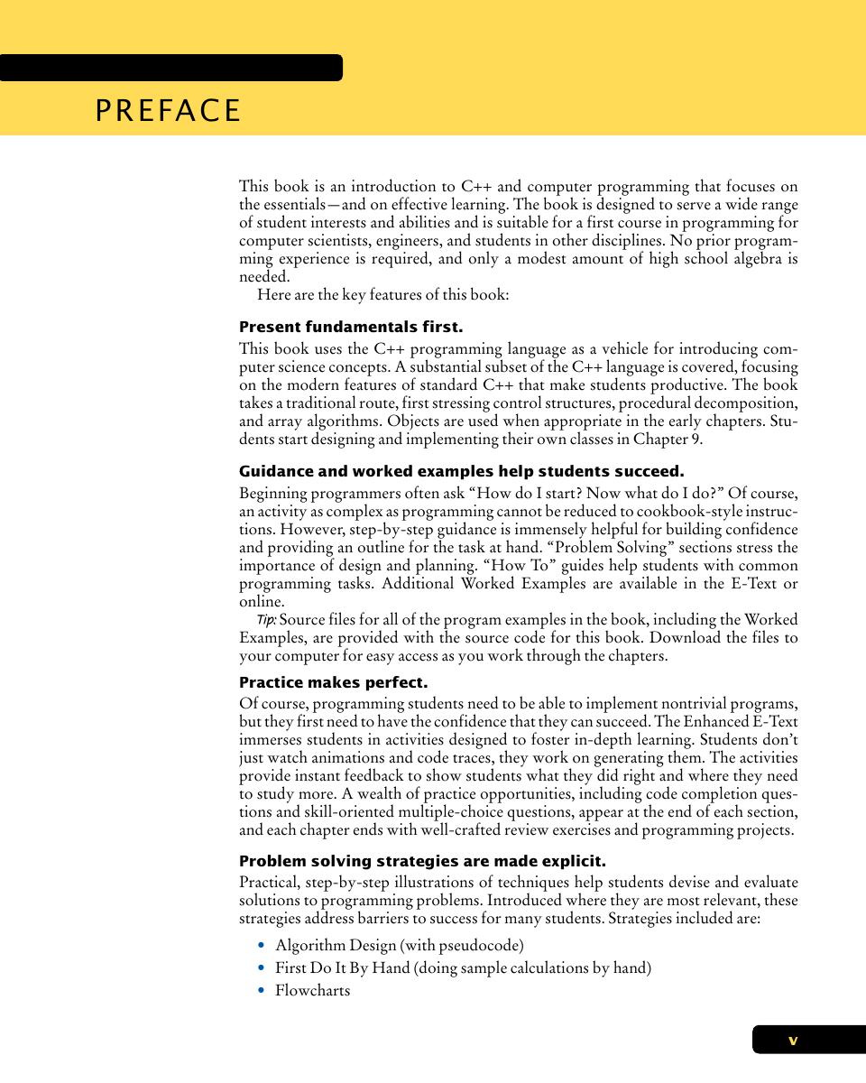 Preview page 5 of Brief C++ Late Objects By Cay Horstmann