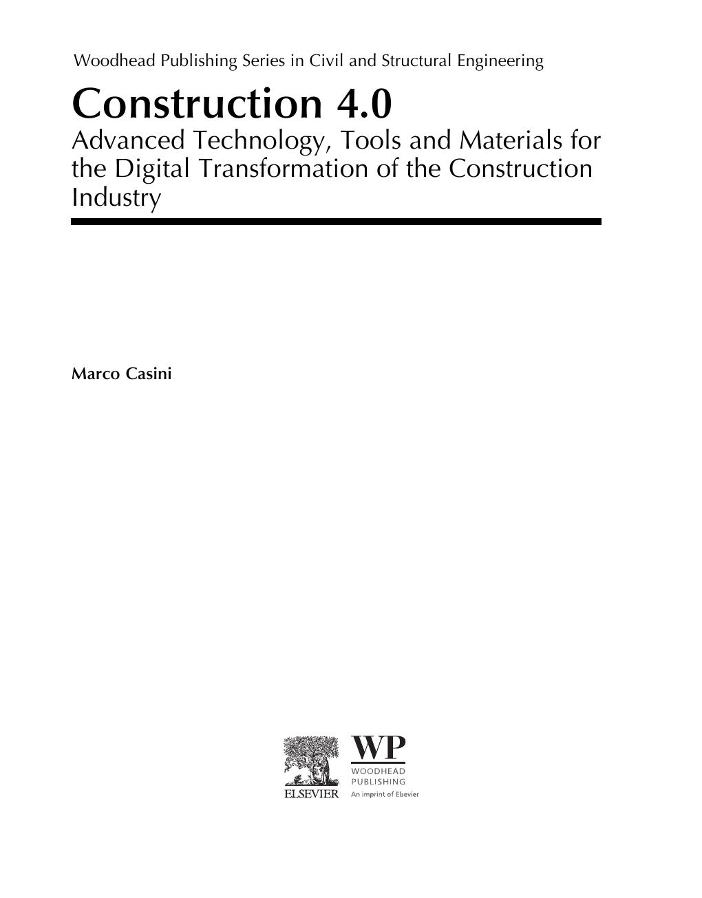 Preview page 4 of Construction 4.0 Advanced Technology Tools and Materials for the Digital Transformation of the Construction Industry By