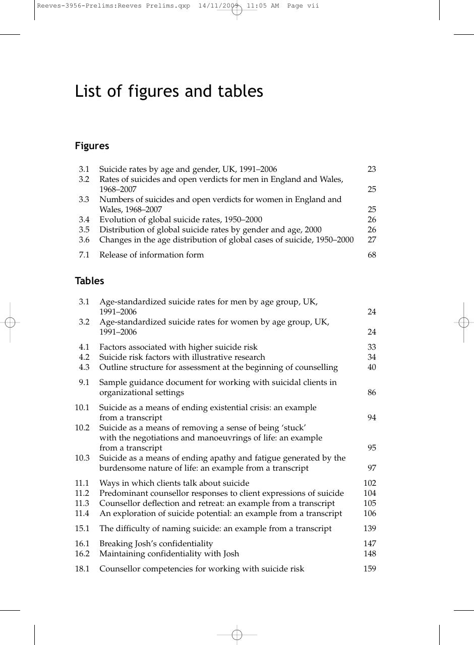 Preview page 8 of Counselling Suicidal Clients By Andrew Reeves