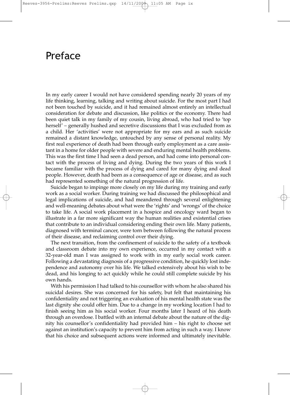 Preview page 10 of Counselling Suicidal Clients By Andrew Reeves