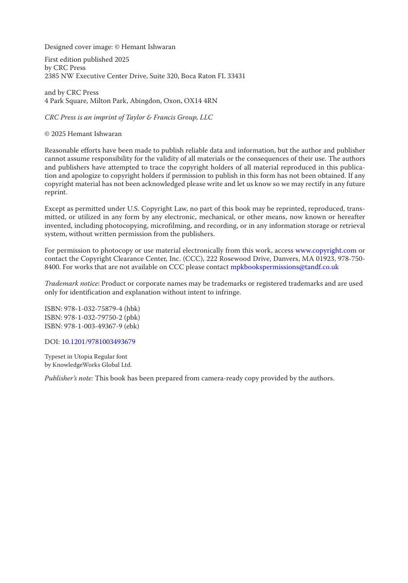 Preview page 5 of Multivariate Statistics Classical Foundations and Modern Machine Learning By Hemant Ishwaran