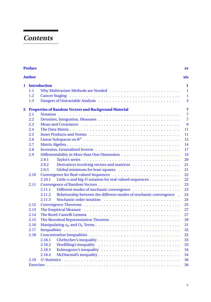 Preview page 6 of Multivariate Statistics Classical Foundations and Modern Machine Learning By Hemant Ishwaran