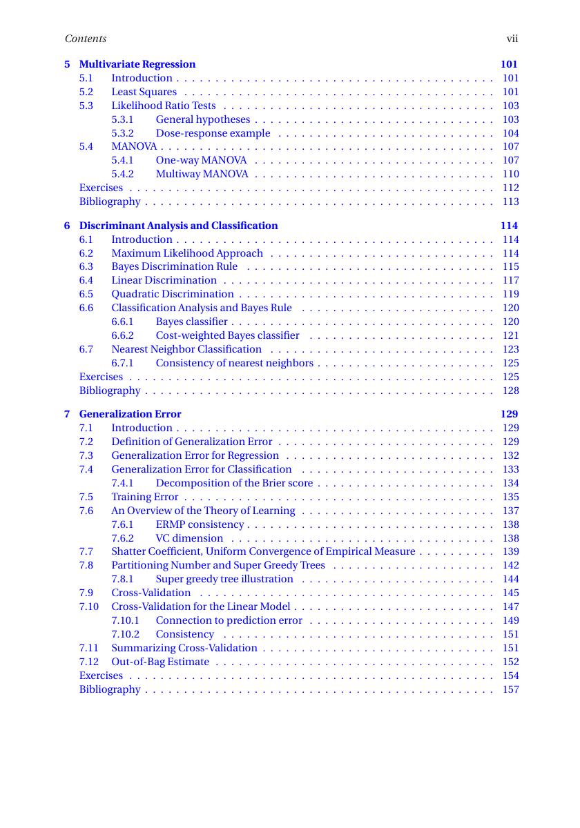 Preview page 8 of Multivariate Statistics Classical Foundations and Modern Machine Learning By Hemant Ishwaran