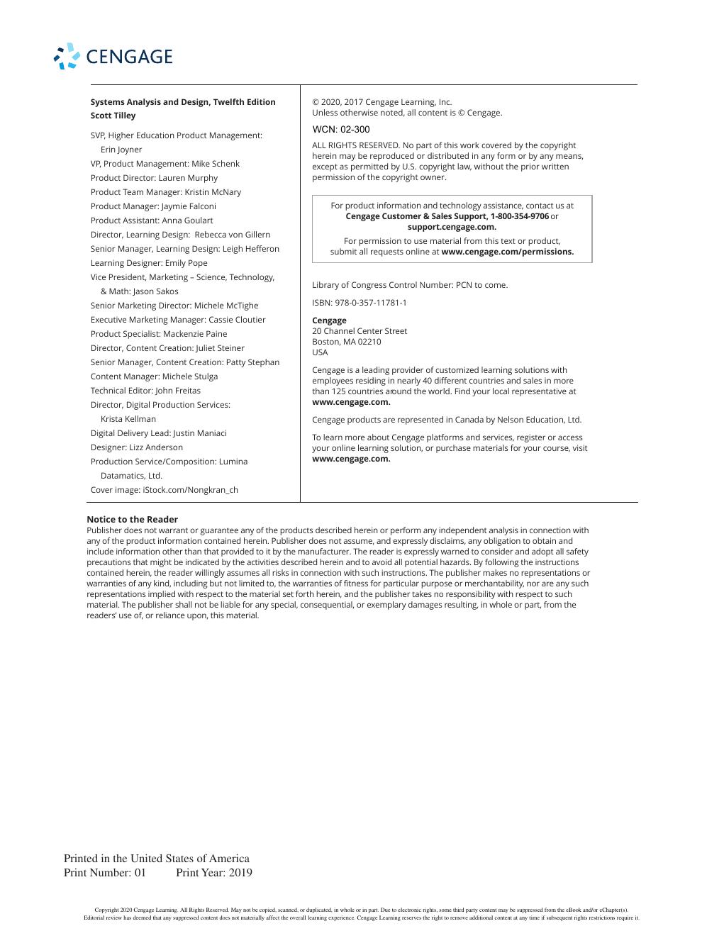 Preview page 2 of Systems Analysis and Design 12th Edition By Scott Tilley