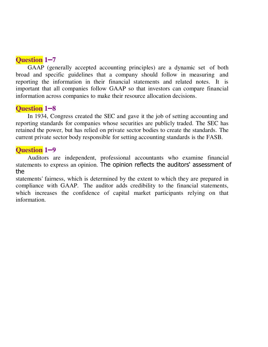 Preview page 2 of Solution Manual For Intermediate Accounting 11th Edition by David Spiceland, Mark Nelson Complete All Chapters 1 - 21 &