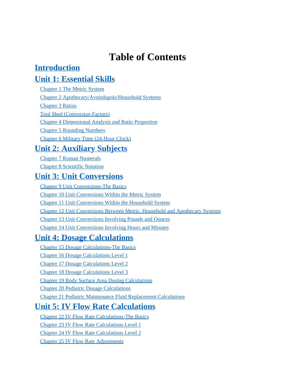 Preview page 3 of [EBOOK]Dosage Calculations for Nursing;Master Dosage Calculations the safe & easy way Without Formulas