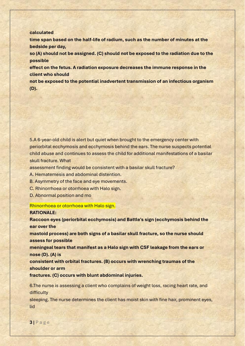 Preview page 3 of RN HESI CRITICAL CARE EXAM PREP