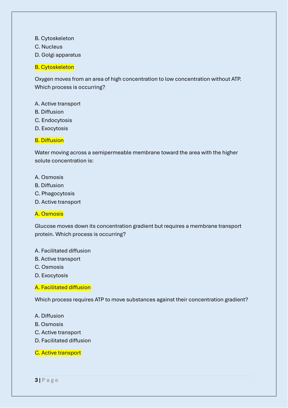 Preview page 3 of PATHOPHYSIOLOGY EXAM 1 REVIEW