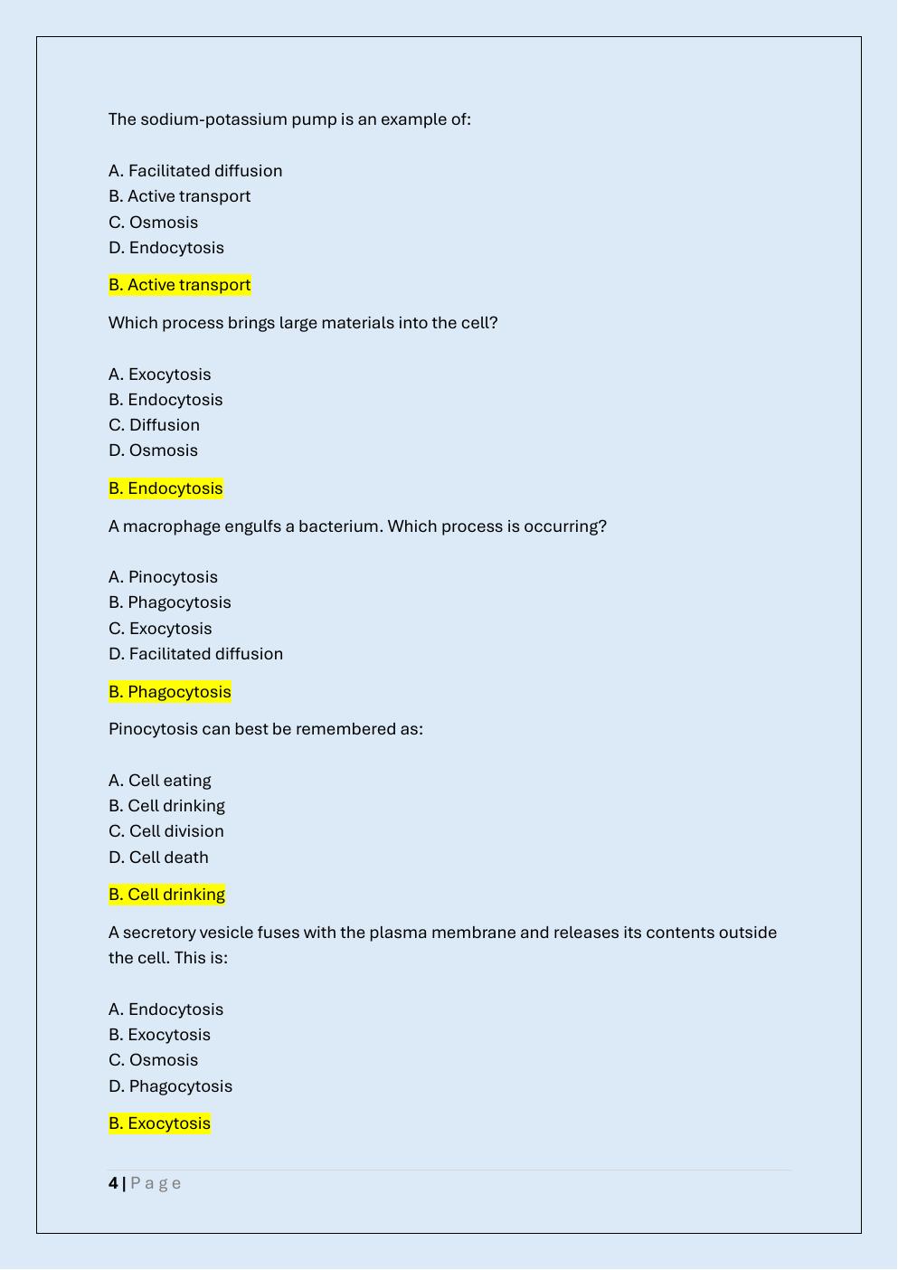 Preview page 4 of PATHOPHYSIOLOGY EXAM 1 REVIEW