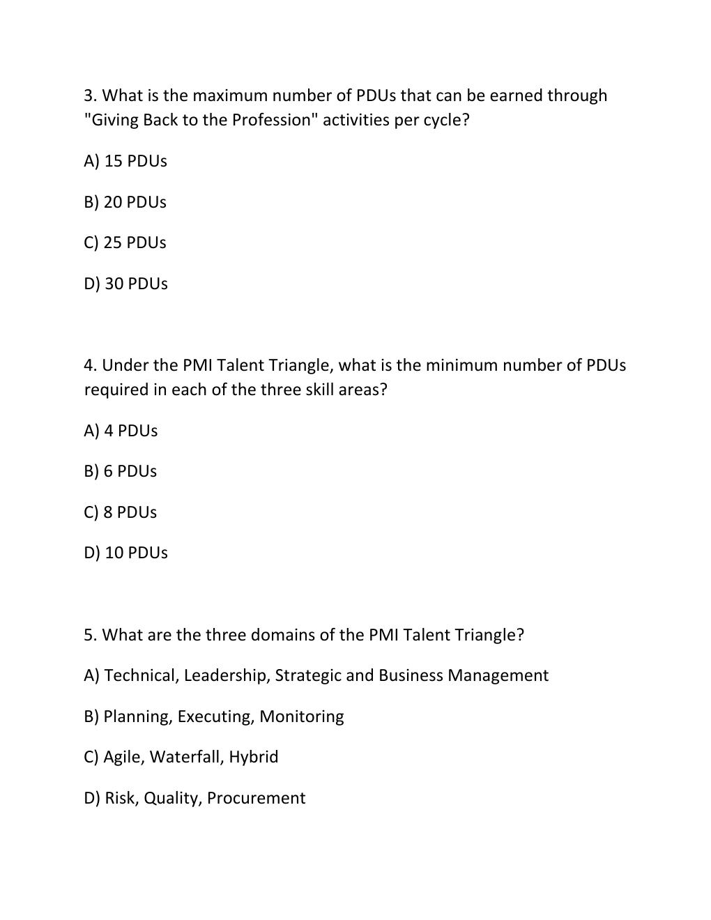 Preview page 2 of PMP CONTINUING CERTIFICATION REQUIREMENTS (CCR) ASSESSMENT EXAM PRACTICE QUESTIONS AND CORRECT ANSWERS (VERIFIED ANSWERS