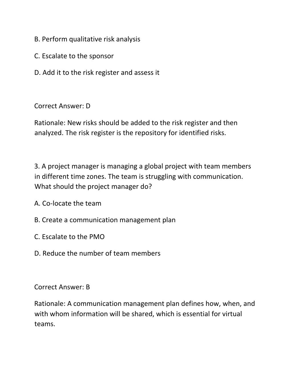 Preview page 2 of PMP EXAM SIMULATOR EXAM PRACTICE QUESTIONS AND CORRECT ANSWERS