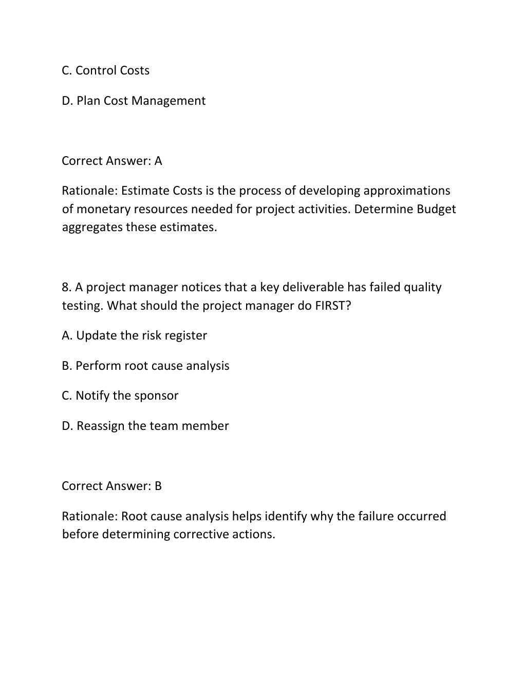 Preview page 5 of PMP EXAM SIMULATOR EXAM PRACTICE QUESTIONS AND CORRECT ANSWERS