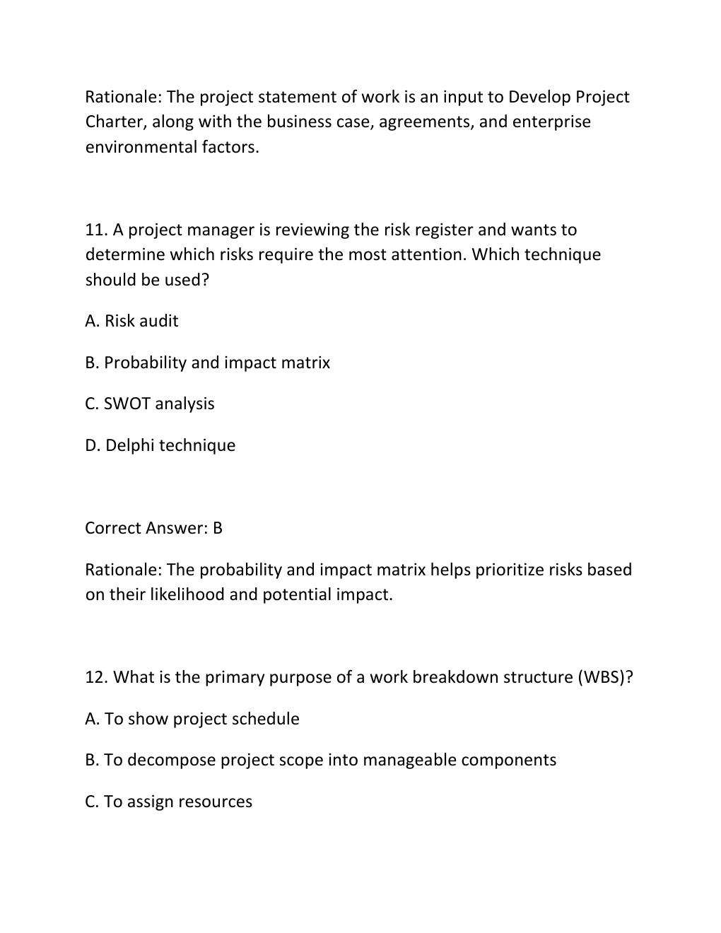 Preview page 7 of PMP EXAM SIMULATOR EXAM PRACTICE QUESTIONS AND CORRECT ANSWERS