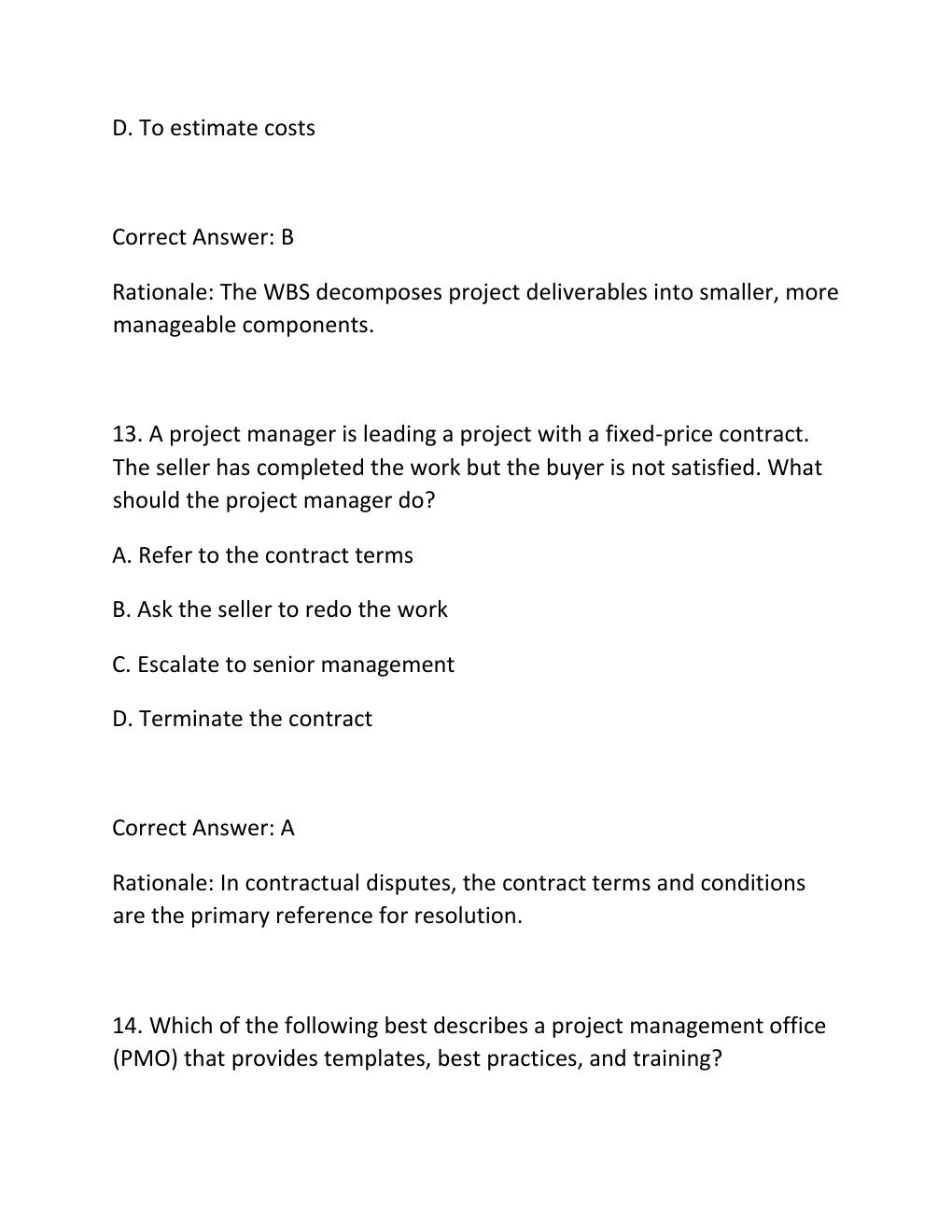 Preview page 8 of PMP EXAM SIMULATOR EXAM PRACTICE QUESTIONS AND CORRECT ANSWERS