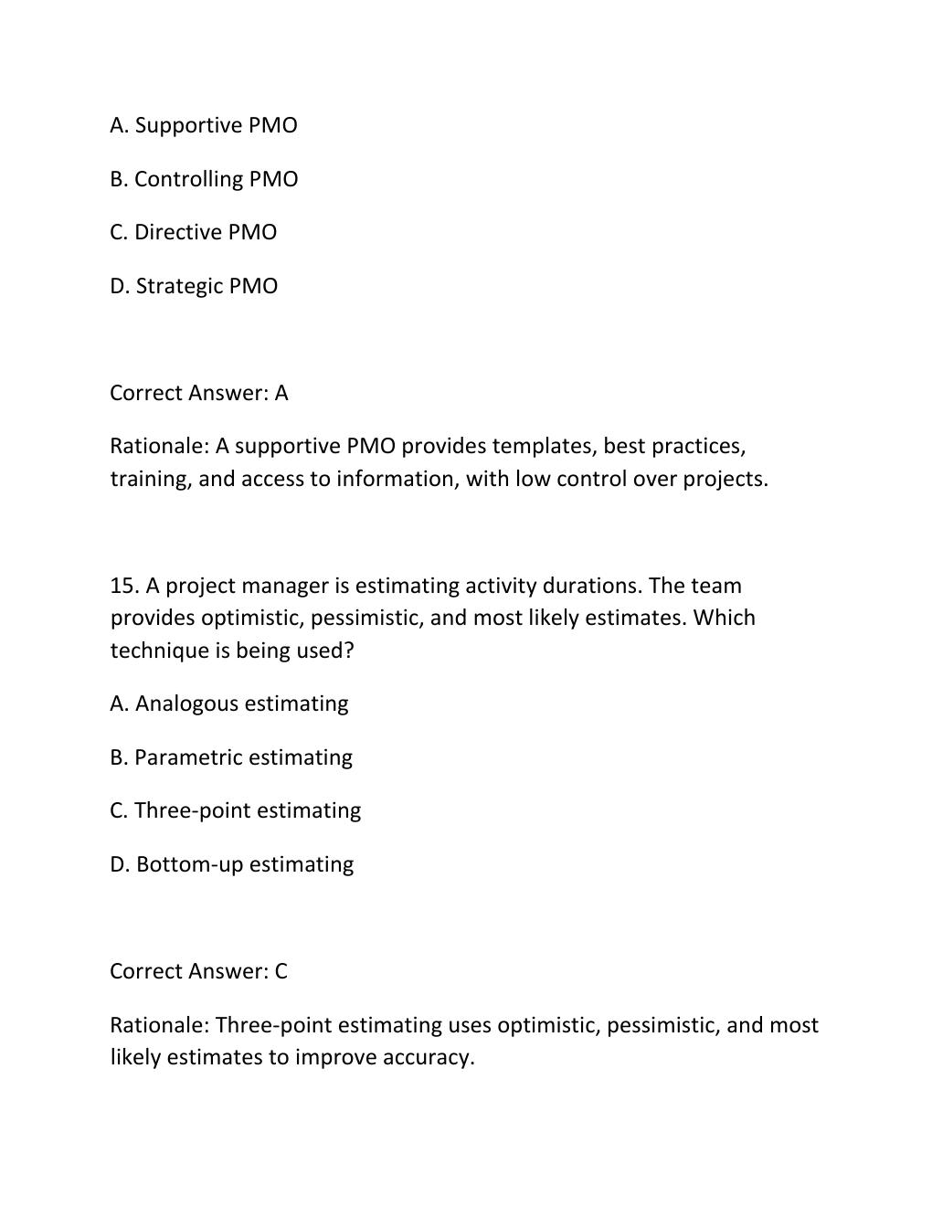 Preview page 9 of PMP EXAM SIMULATOR EXAM PRACTICE QUESTIONS AND CORRECT ANSWERS