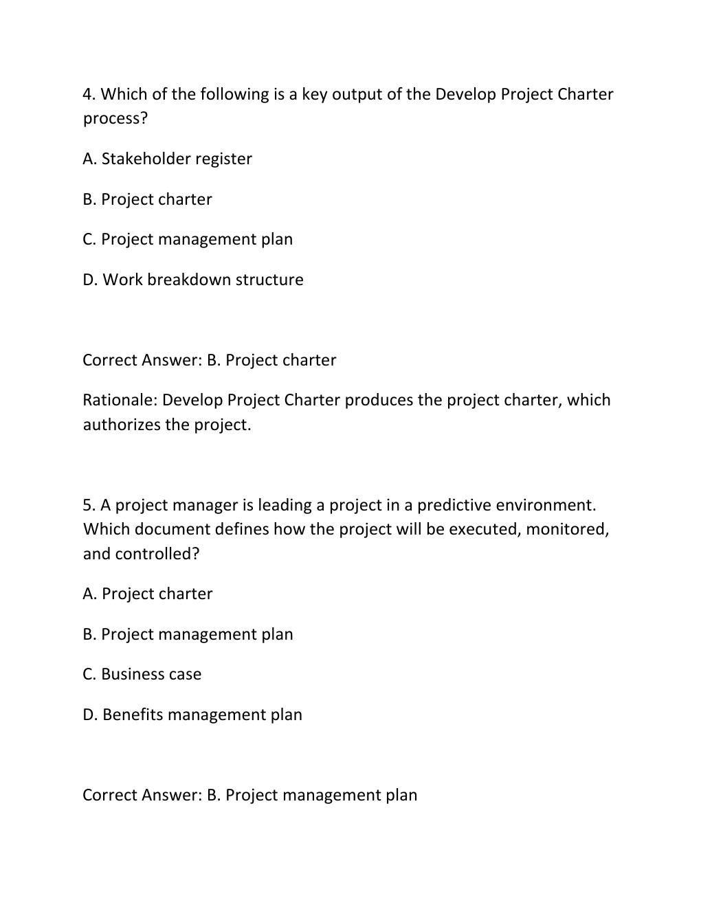 Preview page 3 of PMP FULL LENGTH PRACTICE EXAM PRACTICE QUESTIONS AND CORRECT ANSWERS