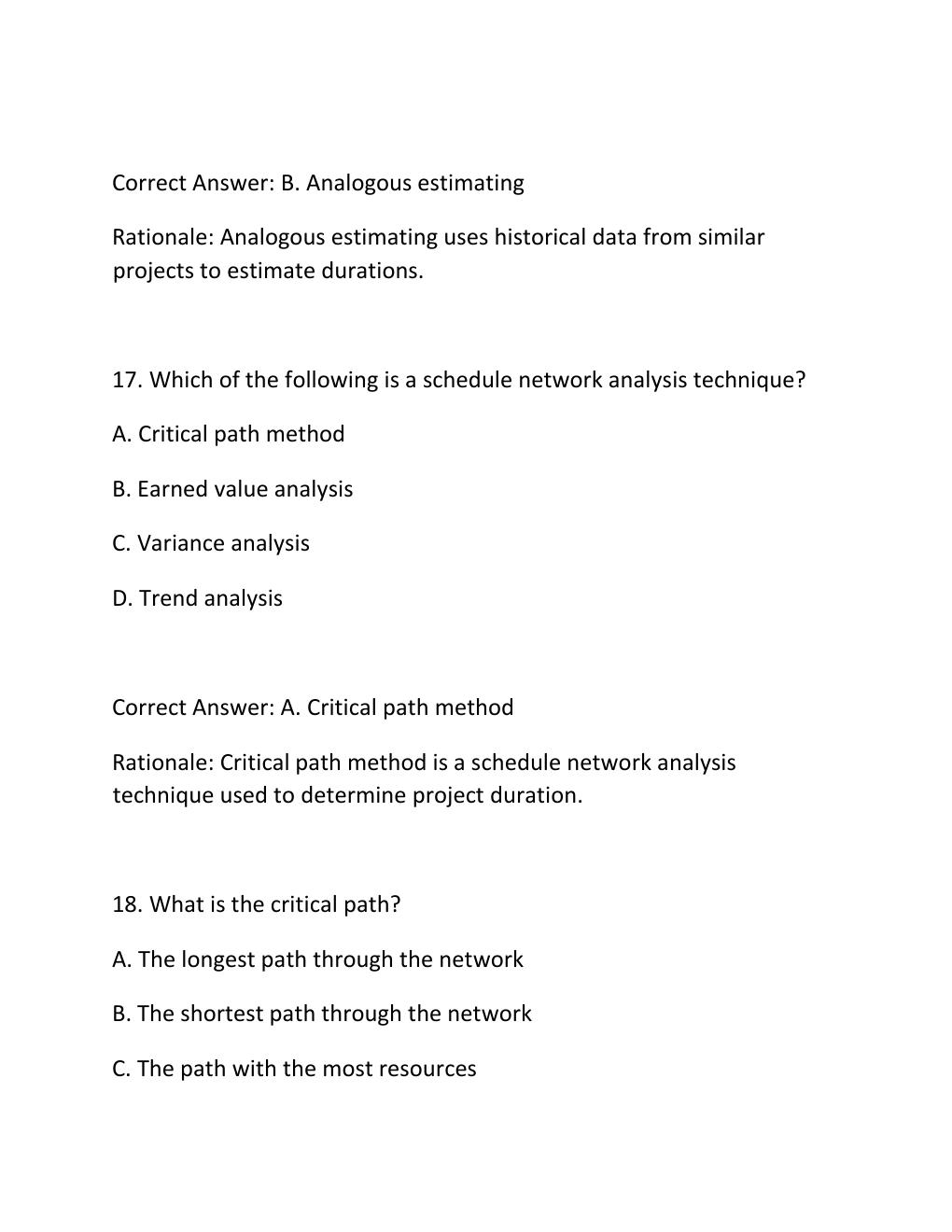 Preview page 10 of PMP FULL LENGTH PRACTICE EXAM PRACTICE QUESTIONS AND CORRECT ANSWERS
