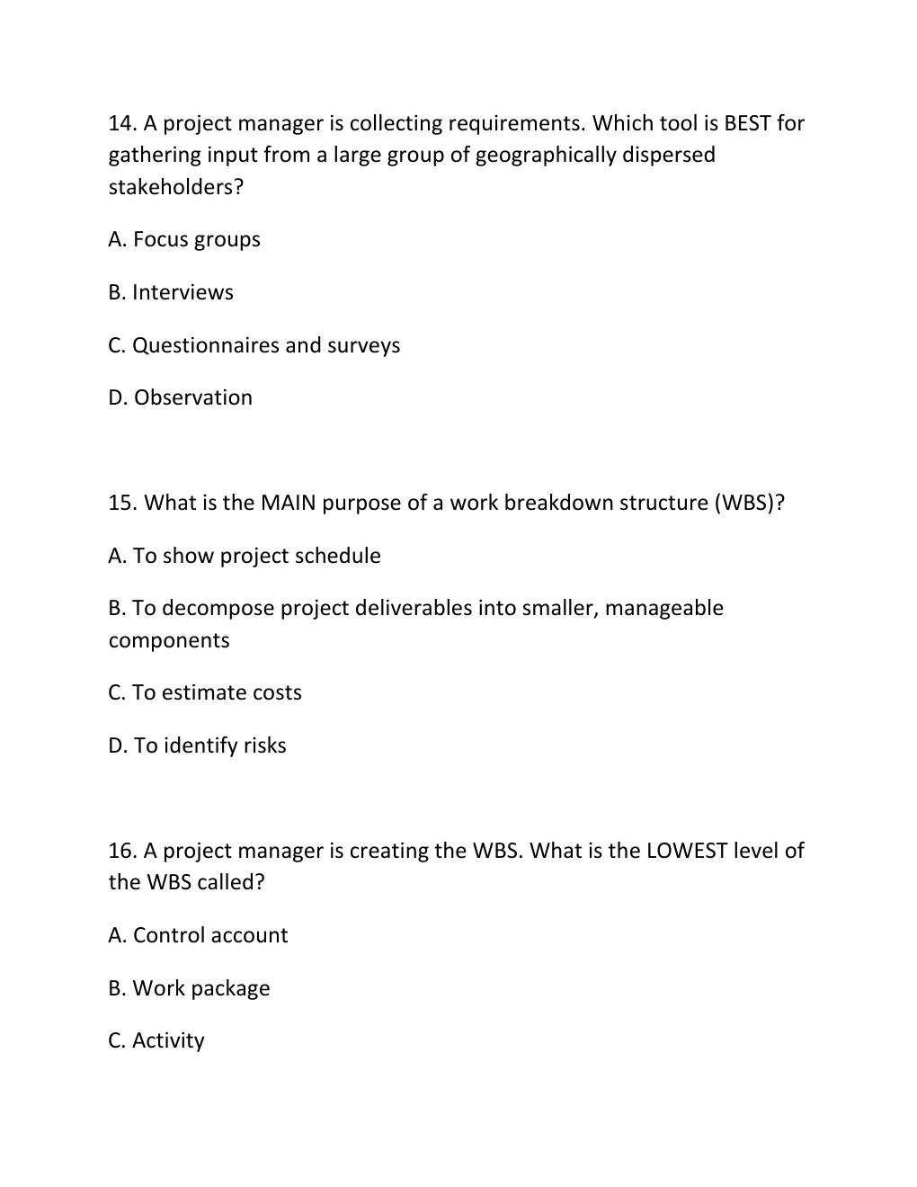 Preview page 6 of PMP MOCK EXAM PRACTICE QUESTIONS AND CORRECT ANSWERS