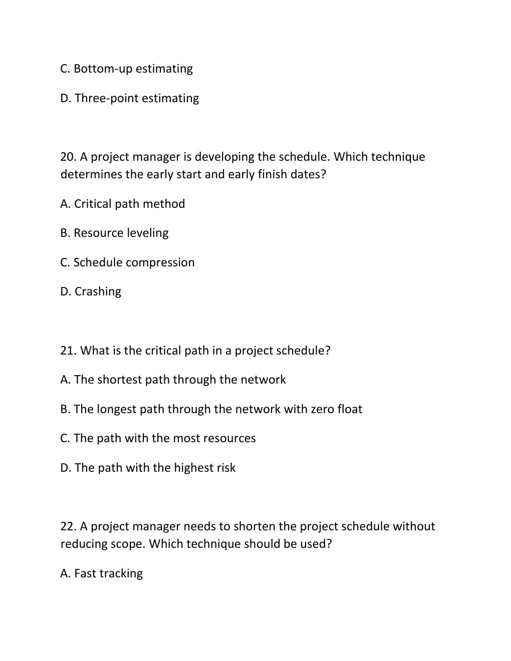 Preview page 8 of PMP MOCK EXAM PRACTICE QUESTIONS AND CORRECT ANSWERS