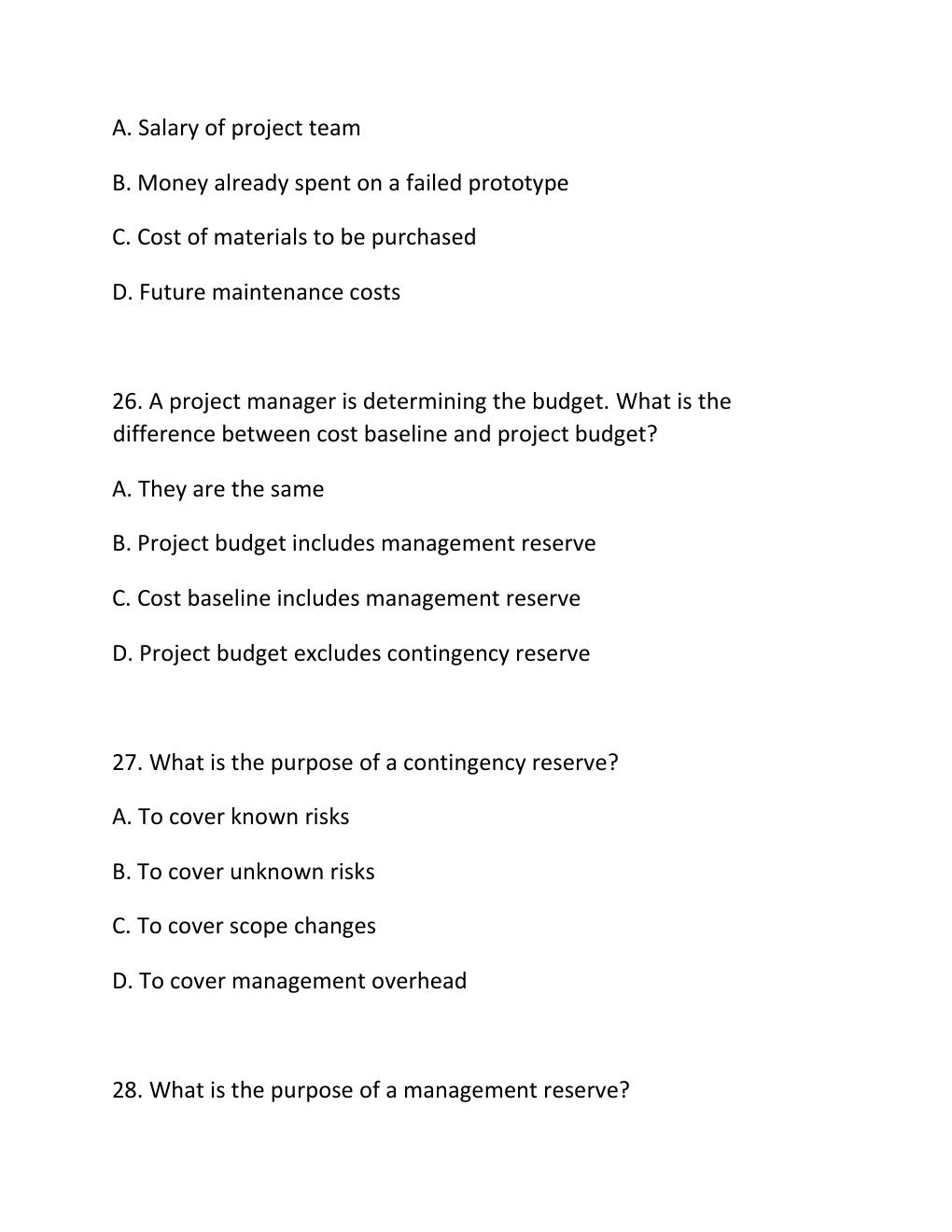 Preview page 10 of PMP MOCK EXAM PRACTICE QUESTIONS AND CORRECT ANSWERS