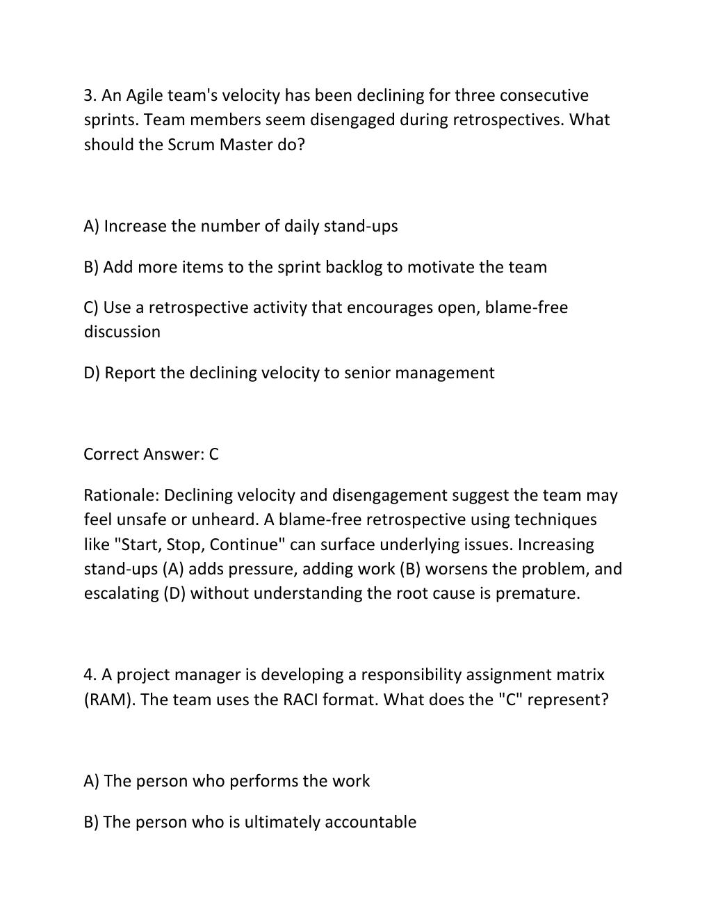 Preview page 3 of PMP PRACTICE EXAM PRACTICE QUESTIONS AND CORRECT ANSWERS (VERIFIED ANSWERS) PLUS RATIONALE Q&A