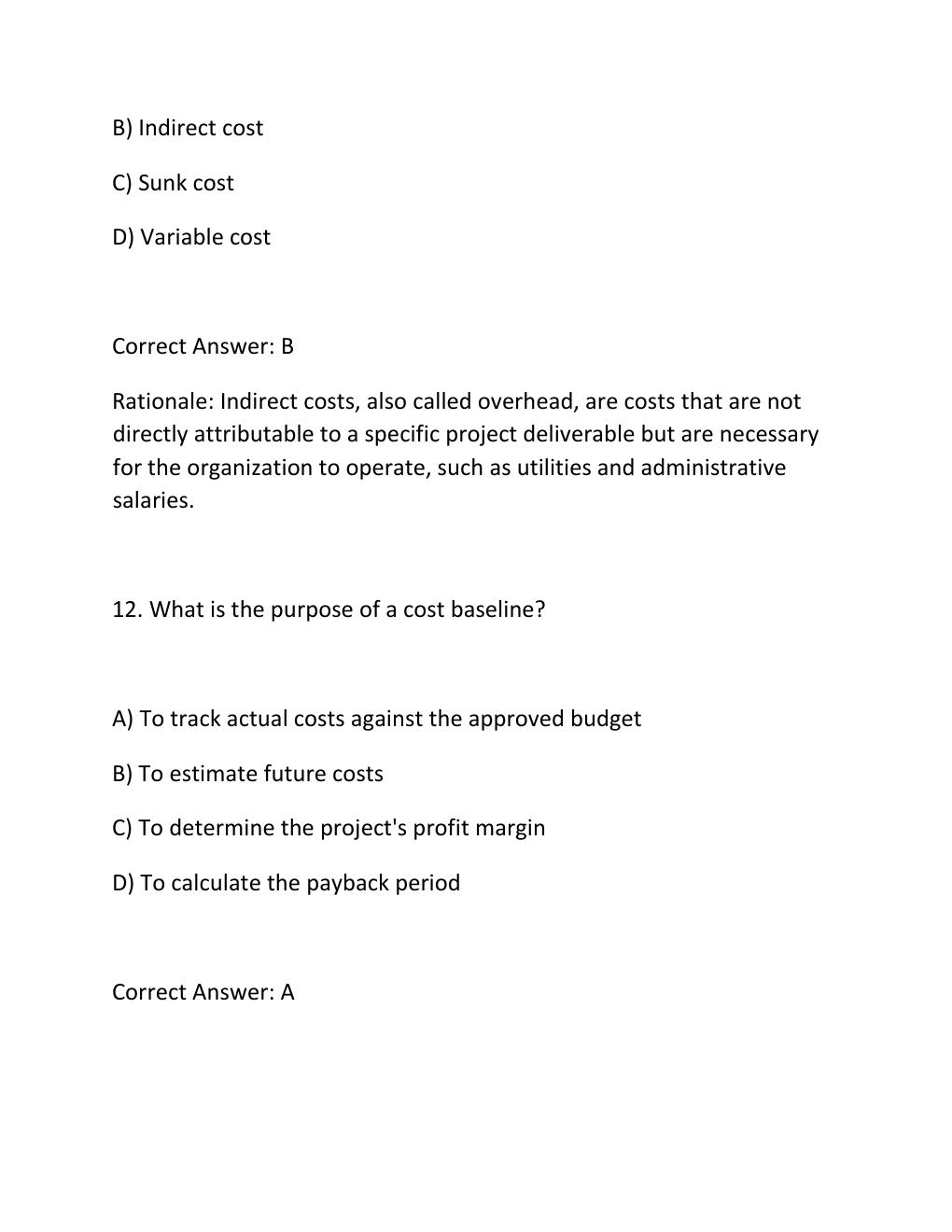 Preview page 8 of PREDICTIVE PROJECT MANAGEMENT CERTIFICATION EXAM PRACTICE QUESTIONS AND CORRECT ANSWERS (VERIFIED ANSWERS) PLUS RATIONAL