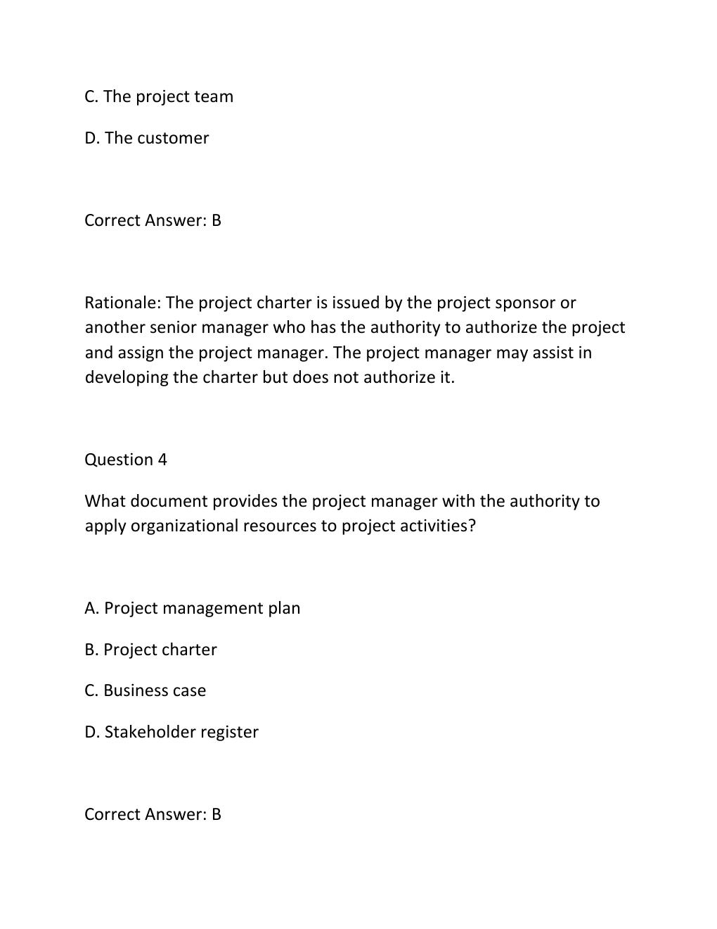 Preview page 3 of PROJECT INTEGRATION CERTIFICATION EXAM PRACTICE QUESTIONS AND CORRECT ANSWERS