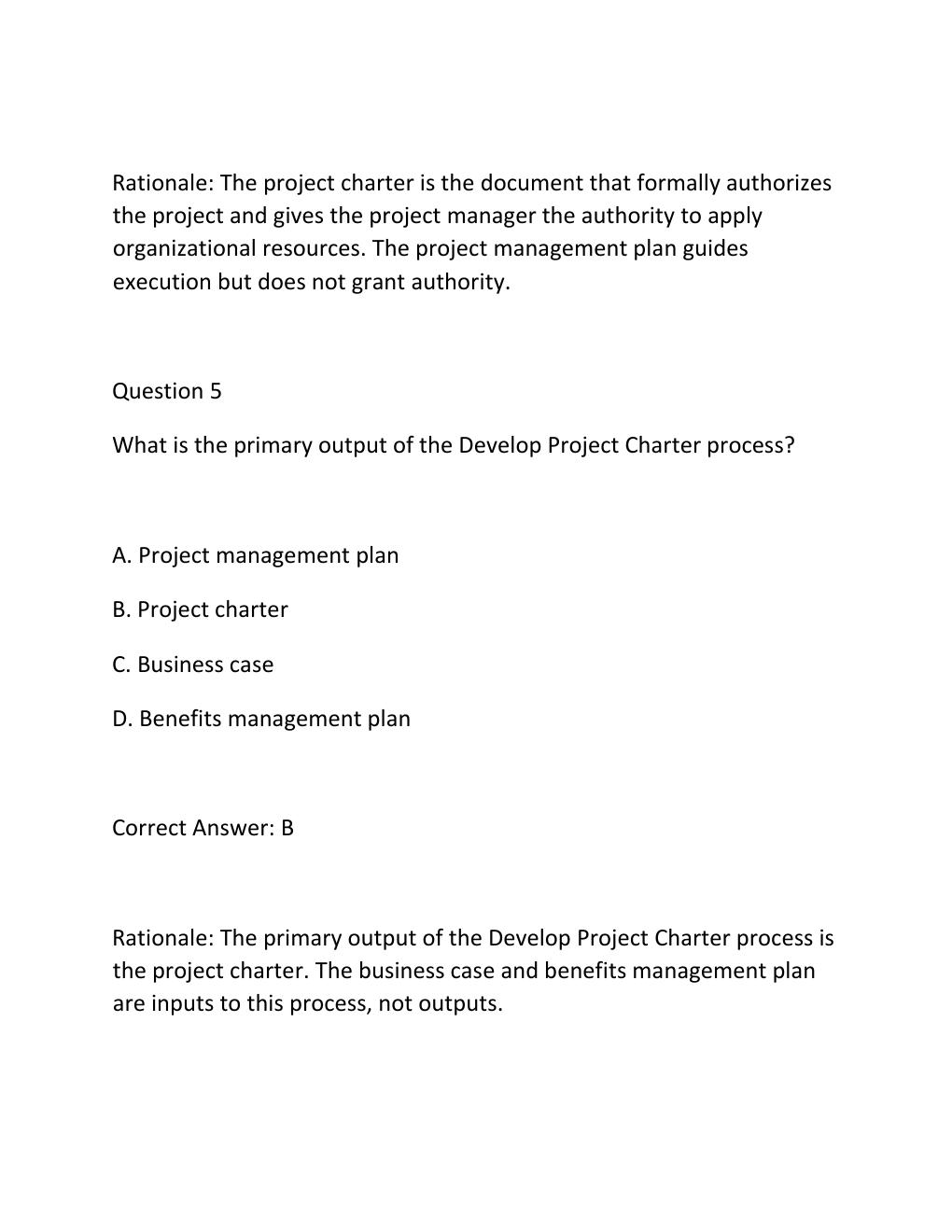 Preview page 4 of PROJECT INTEGRATION CERTIFICATION EXAM PRACTICE QUESTIONS AND CORRECT ANSWERS