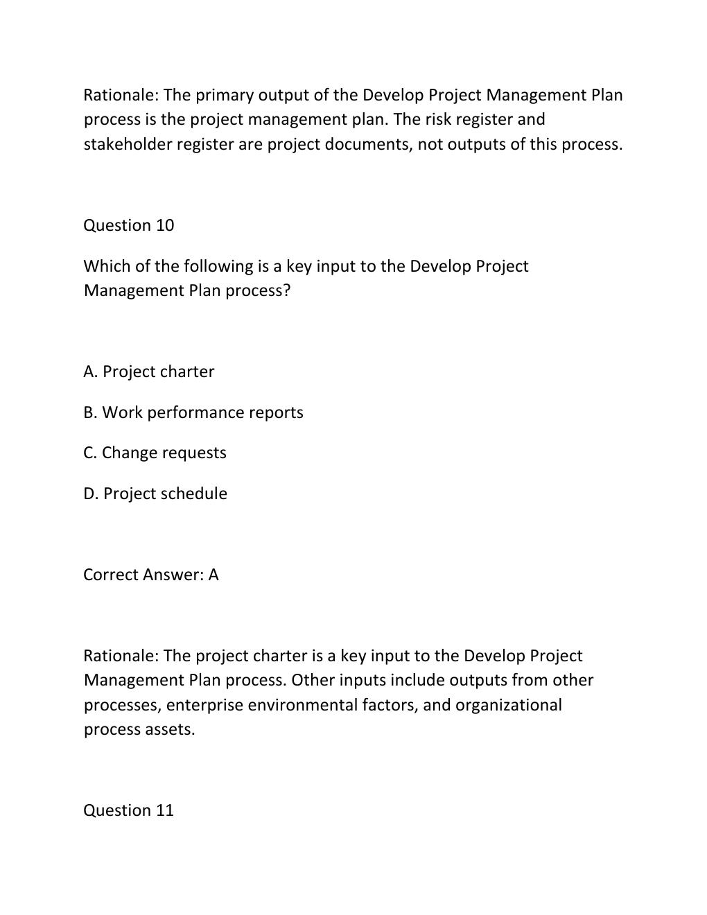 Preview page 8 of PROJECT INTEGRATION CERTIFICATION EXAM PRACTICE QUESTIONS AND CORRECT ANSWERS