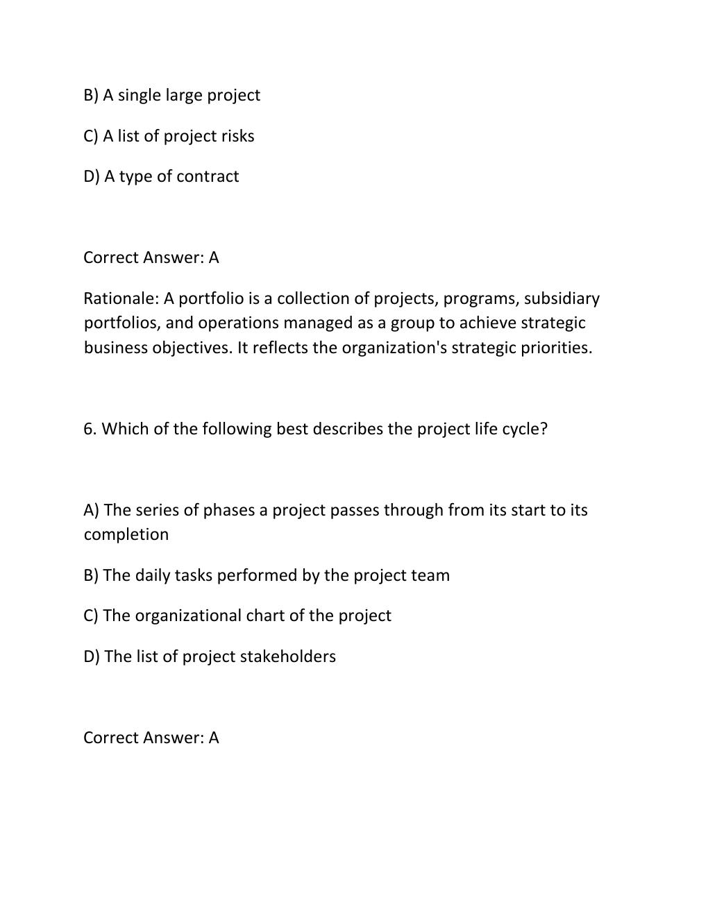 Preview page 4 of PROJECT MANAGEMENT FUNDAMENTALS CERTIFICATION EXAM PRACTICE QUESTIONS AND CORRECT ANSWERS