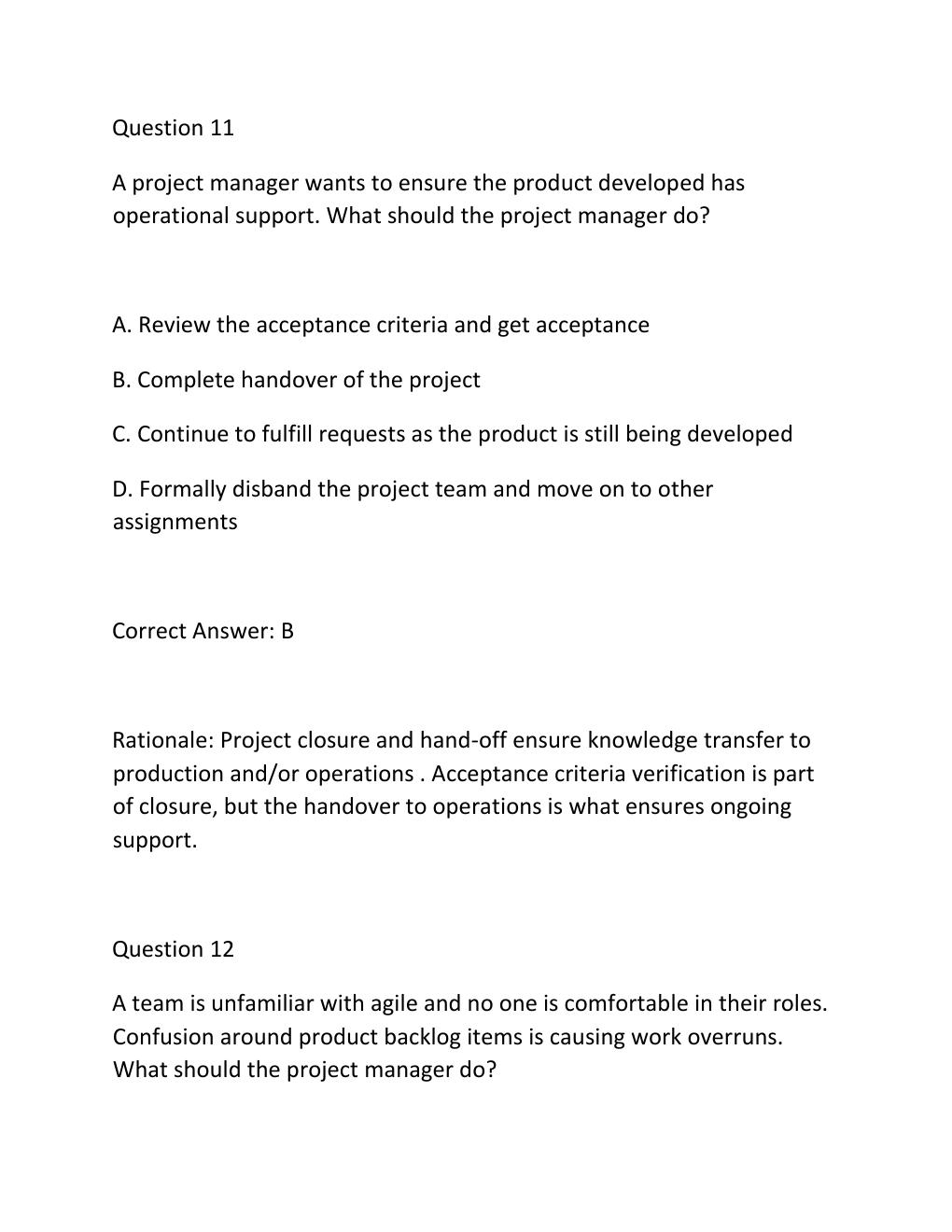 Preview page 10 of PROJECT MANAGEMENT PROFESSIONAL (PMP) CERTIFICATION EXAM PRACTICE QUESTIONS AND CORRECT ANSWERS (VERIFIED ANSWERS) PLUS