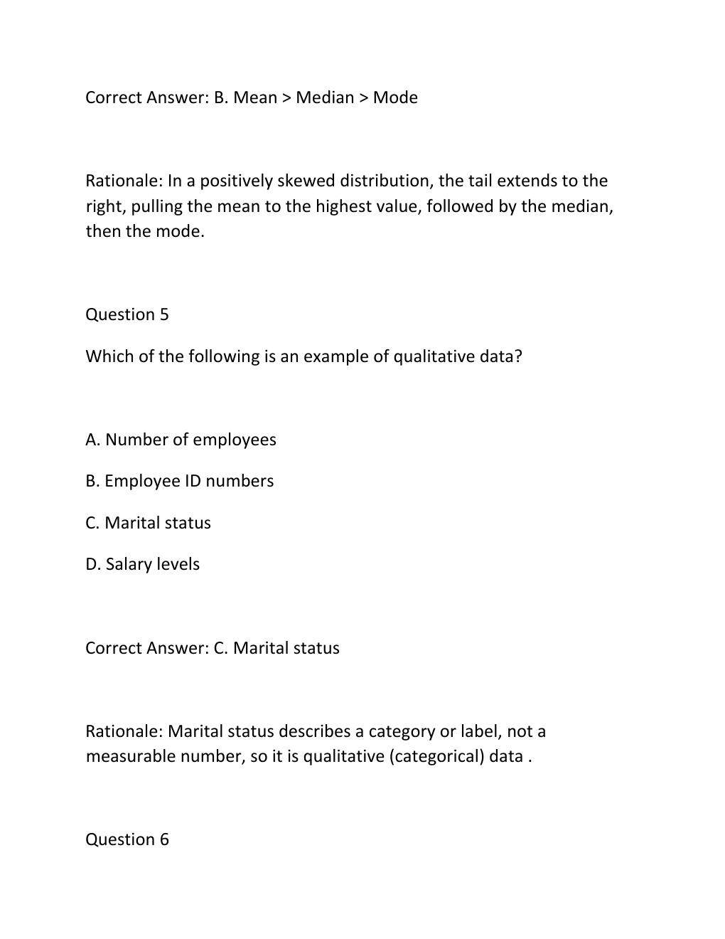Preview page 4 of QMB 3200 FINAL EXAM PRACTICE QUESTIONS AND CORRECT ANSWERS