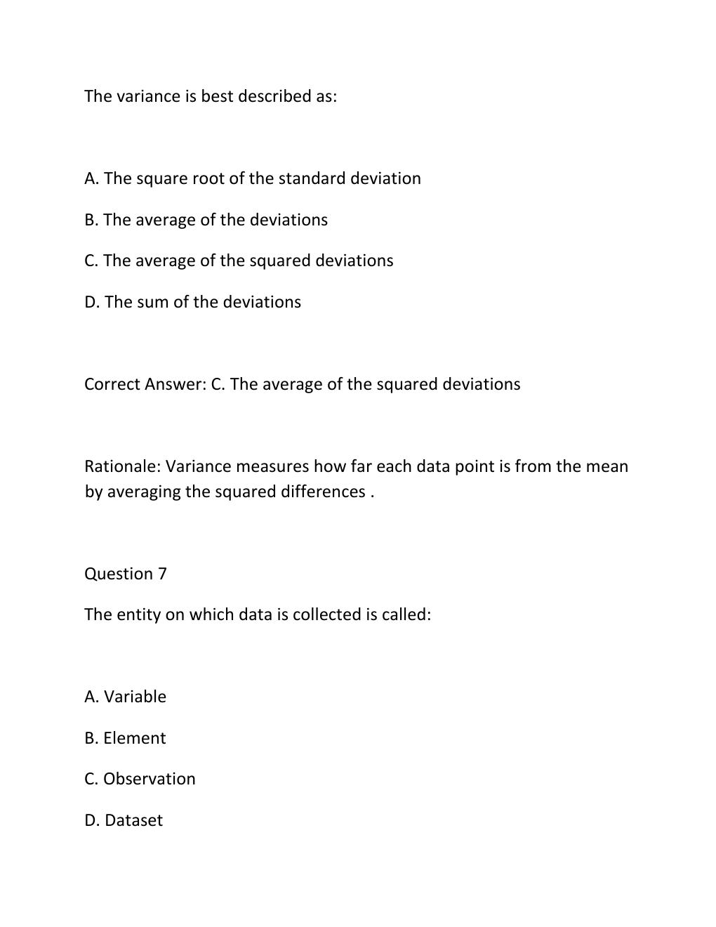 Preview page 5 of QMB 3200 FINAL EXAM PRACTICE QUESTIONS AND CORRECT ANSWERS
