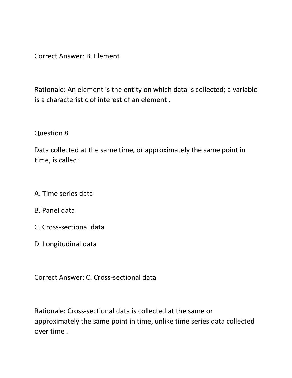 Preview page 6 of QMB 3200 FINAL EXAM PRACTICE QUESTIONS AND CORRECT ANSWERS