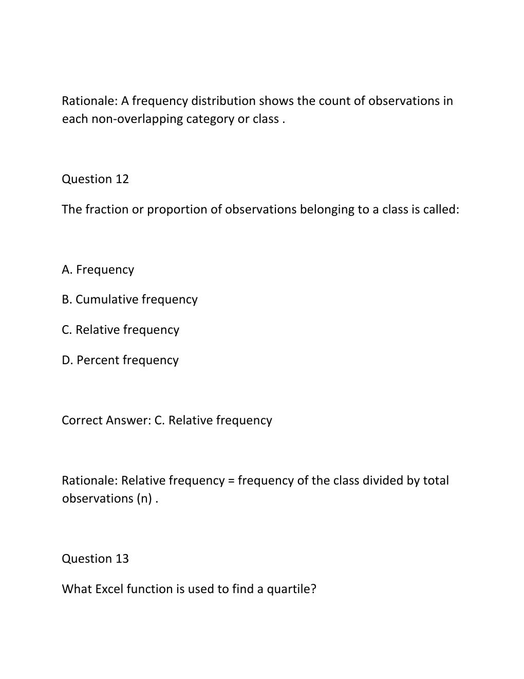 Preview page 9 of QMB 3200 FINAL EXAM PRACTICE QUESTIONS AND CORRECT ANSWERS